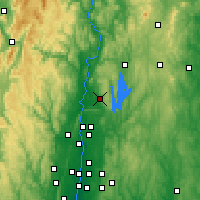 Nearby Forecast Locations - Amherst - Map