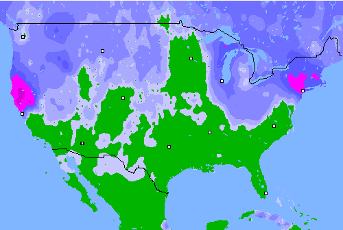 Precipitation (24 h) USA