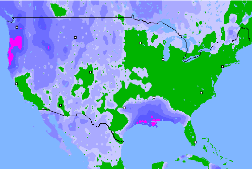 Precipitation (24 h) USA